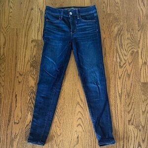 American Eagle Outfitters Women's Deep Indigo Skinny Jeans